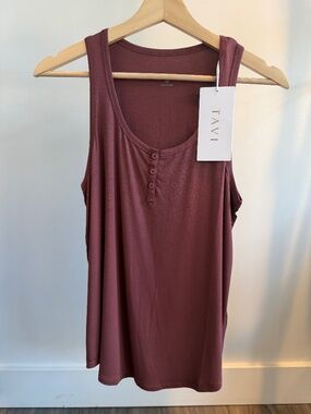 Tavi Classic Henley Tank - Sahara